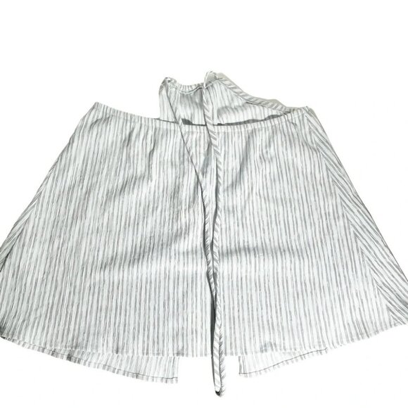 New Hilary MacMillan Seersucker striped Handkerchief halter top size L - Picture 5 of 8